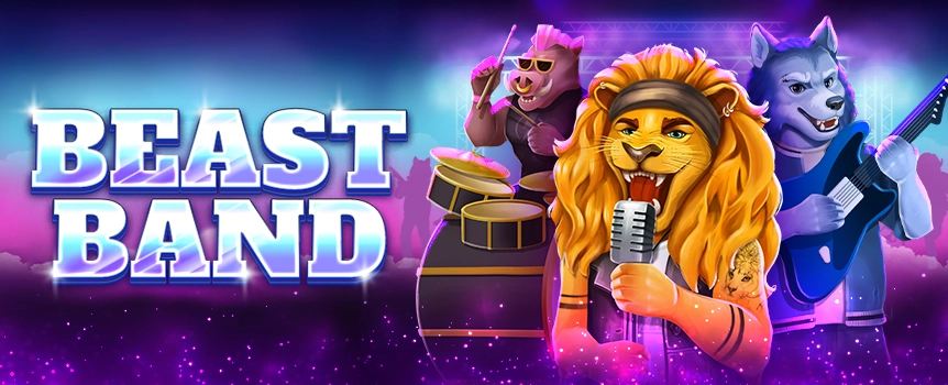 Unleash the primal power of Beast Band at Joe Fortune Casino, where wild rhythms and untamed wins collide in this music-themed Pokie adventure.
